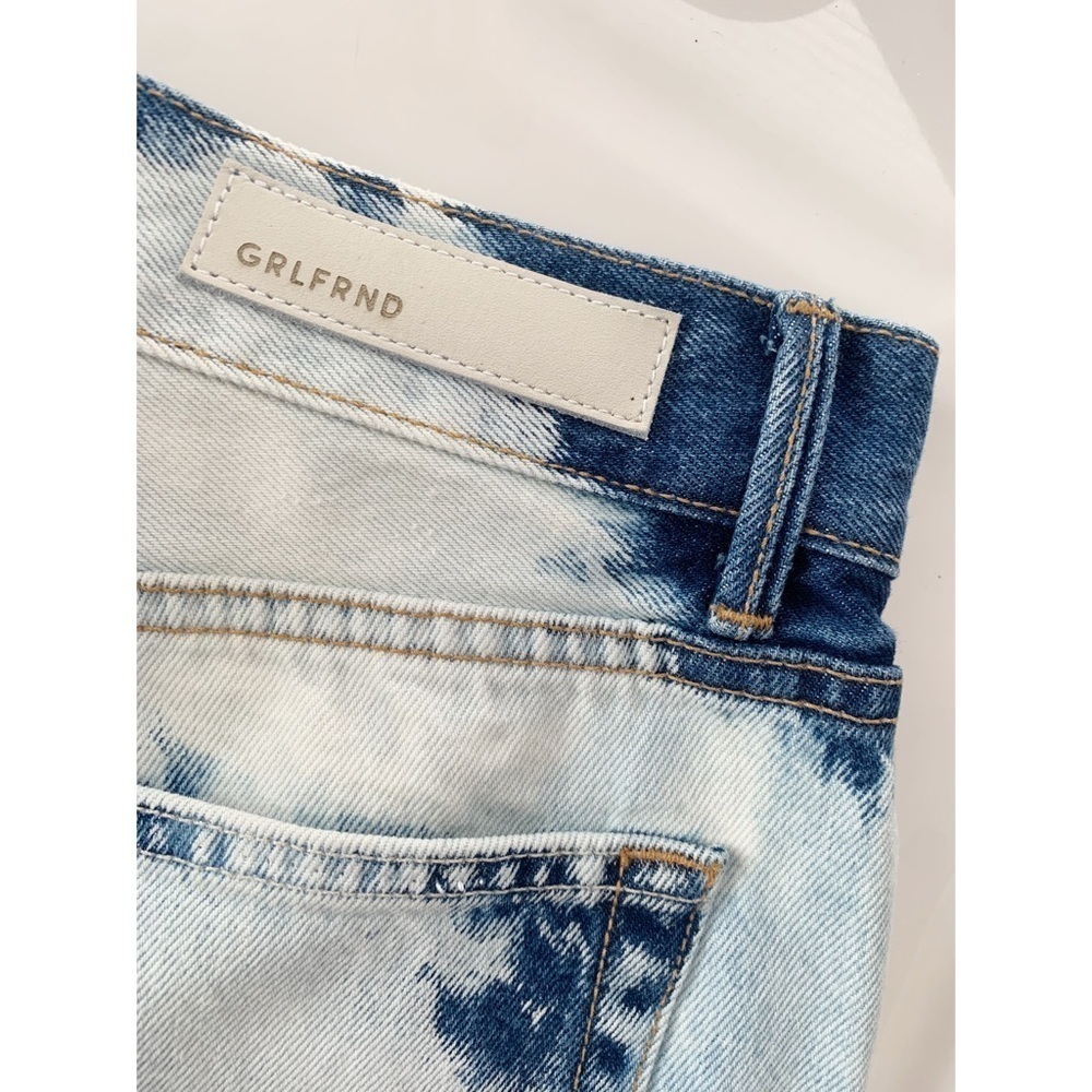 NEW GRLFRND Karolina Sunbleach High Rise Straight Rigid Denim Jeans - Picture 9 of 11